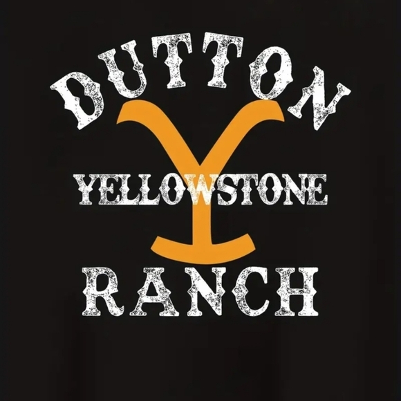 Yellowstone Dutton Ranch Black Logo Tank Size Small New - Picture 2 of 2